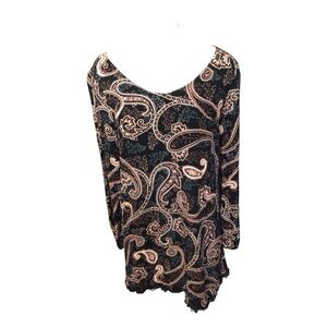 Chic Paisley Print Women's Tunic